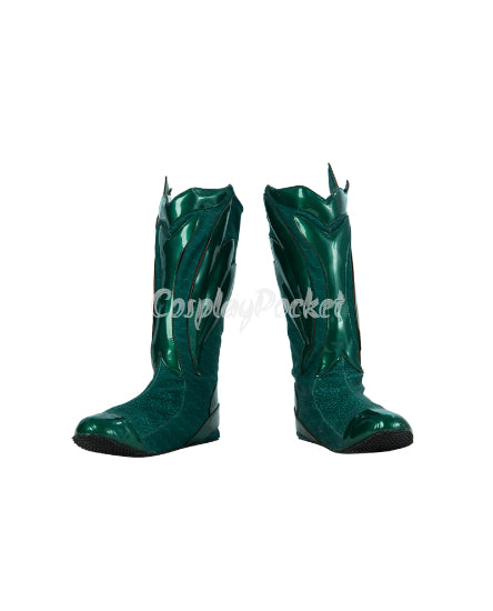 Aquaman Cosplay Shoes DC Superhero Arthur Curry Halloween Boots for Adults