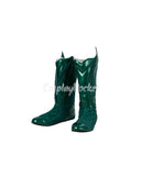 Aquaman Cosplay Shoes DC Superhero Arthur Curry Halloween Boots for Adults