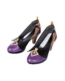 Game Genshin Impact Keqing Sexy Girls' Halloween Cosplay Shoes Purple