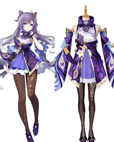 Genshin Impact Keqing cosplay costumes