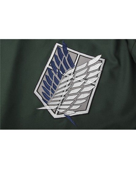 Attack on Titan Shingeki No Kyojin Levi Ackerman Survey Corps Cosplay Costume with Cloak