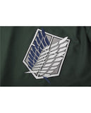Attack on Titan Shingeki No Kyojin Levi Ackerman Survey Corps Cosplay Costume with Cloak