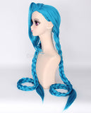 League of Legends Jinx cosplay blue wig