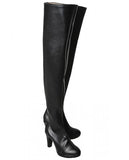 Deluxe Game NieR: Automata 2B Cosplay Shoes Girls Cosplay High Boots Black Leather