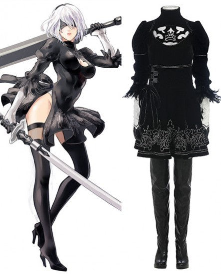 2B Cosplay Dress