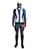 Hot Game Overwatch Soldier 76 Uniform Halloween Cosplay Costume Full Set for Men
