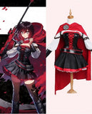 RWBY Ruby Rose Cosplay Costume Anime Girls Cute Cosplay Dress Full Set