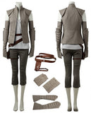 Star Wars: The Last Jedi Rey Cosplay Costume Halloween Outfit Full Set