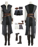 Star Wars 8: The Last Jed Rey Cosplay Chiffon Dress Easy Halloween Costume - B Edition